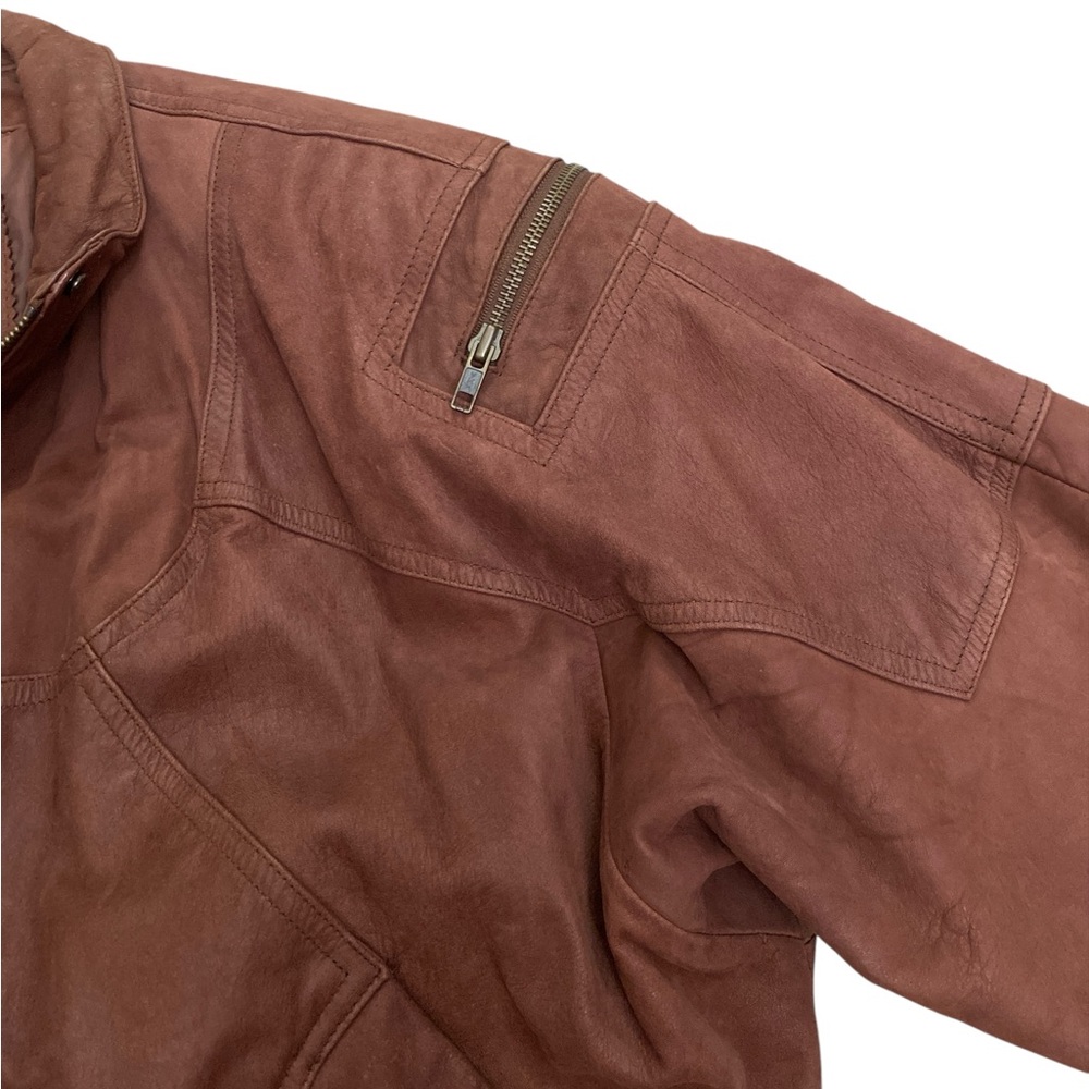 Vtg Adventure Bound Originals by Wilson’s brown leather bomber jacket - Picture 5 of 7